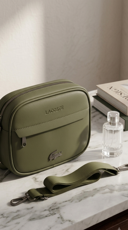 Sacoche Lacoste olive